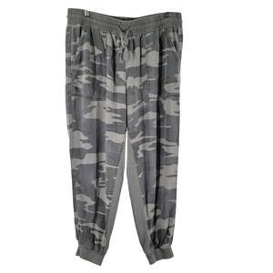 Splendid Supersoft Camo Jogger Pants Womens XL  Gray RW1000X Model Camoflauge